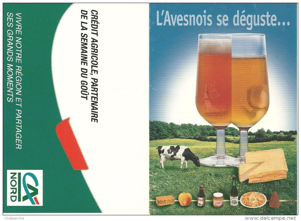 RECETTE FROMAGE BIERE BEER L´AVESNOIS SE DEGUSTE  SEMAINE DU GOUT  CREDIT AGRICOLE NORD 1999 - Recettes (cuisine)