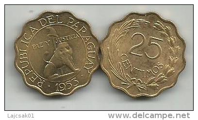 Paraguay 25 Centimos 1953. - Paraguay