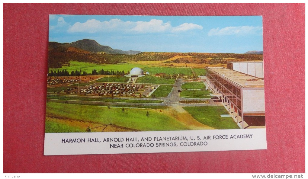 Colorado>   Near ---Colorado Springs  US Air Force Academy Harmon & Arnold Hall. Planetarium  -----       Ref 1944 - Colorado Springs