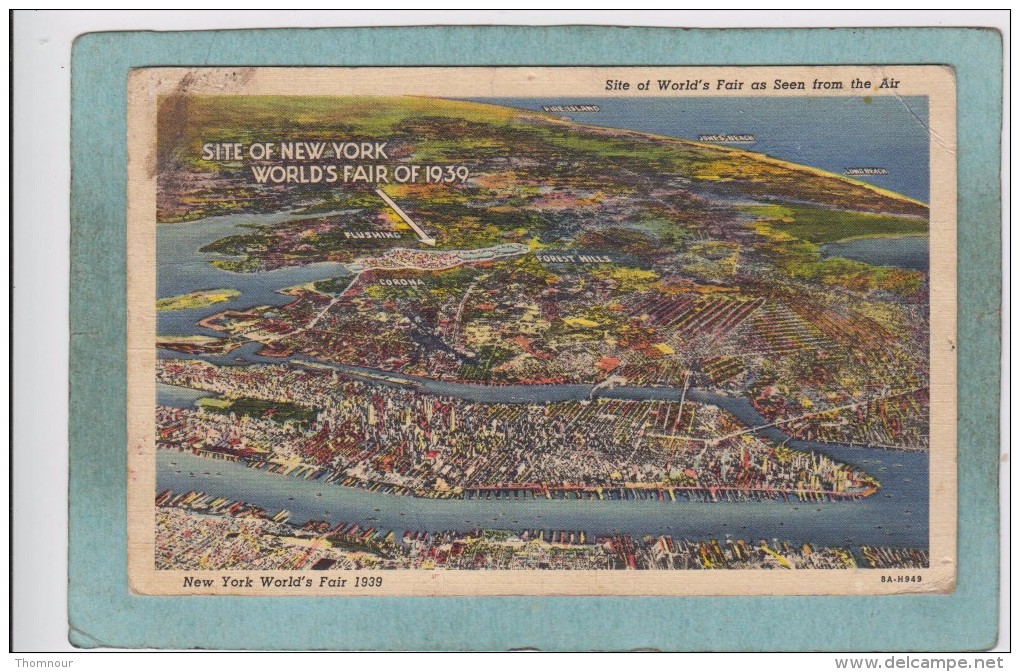 SITE  OF  NEW  YORK  WORLD ' S  FAIR  OF  1939  -  FROM  THE  AIR - Expositions