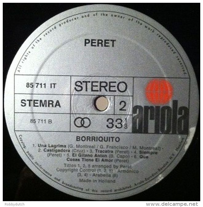 * LP *  PERET - BORRIQUITO (Holland EX-!!!) - Sonstige - Spanische Musik