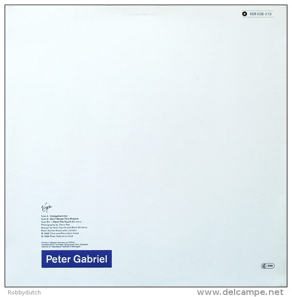 * 12" EP *  PETER GABRIEL  (ex Genesis) - SLEDGEHAMMER (Europe 1986 EX!!!) - 45 Toeren - Maxi-Single