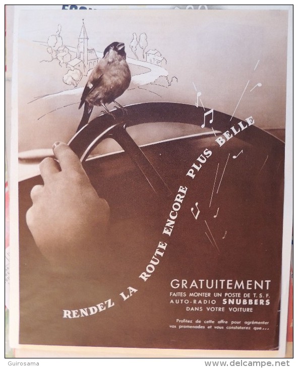 Publicité Pour L' Auto-Radio Snubbers  -  Années 30  -  Voiture - Literatur & Schaltpläne