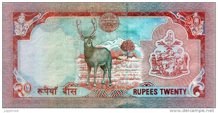 NEPAL 2001 Rupees-20 BANKNOTE King BIRENDRA Pick #38d UNC - Népal