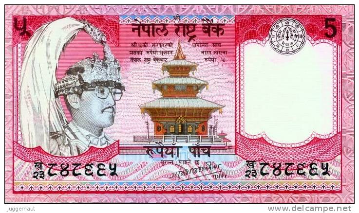 NEPAL 1986 Rupees-5 BANKNOTE King BIRENDRA Pick #30a.1 UNC - Nepal