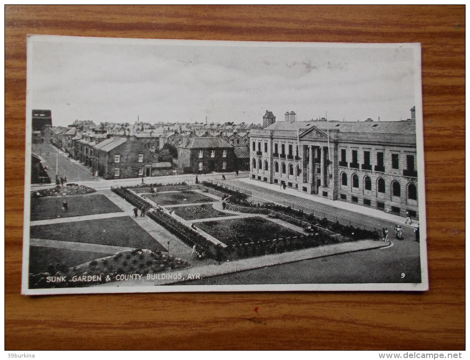 AYR SUNK GARDEN  &  COUNTY BUIDINGS    Years 30 - Ayrshire