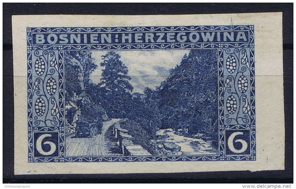 Bosnien-Herzegowina: Mi Nr  33 Probedruck Blau Not Used (*) No Gum - Unused Stamps