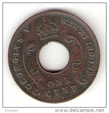 * East Africa 1 Cent 1924  Km 22 Xf - British Colony