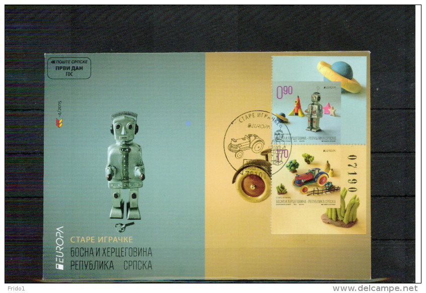 Bosnien Und Herzegowina Serb.Post Banja Luka 2015 Europa Cept    FDC Aus / From MH / Booklet - 2015