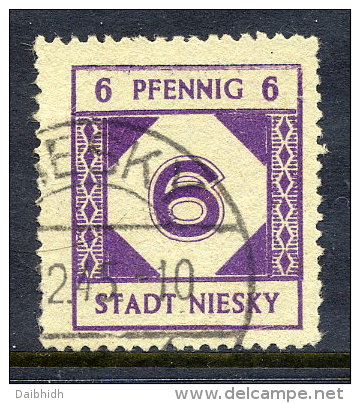NIESKY 1945 (July) 6 Pfg. Local Issue, Used.  Michel 1 - Autres & Non Classés