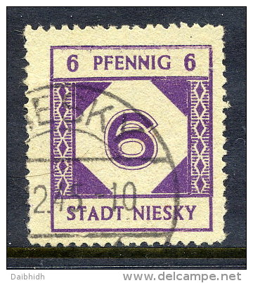 NIESKY 1945 (July) 6 Pfg. Local Issue, Used.  Michel 1 - Sonstige & Ohne Zuordnung