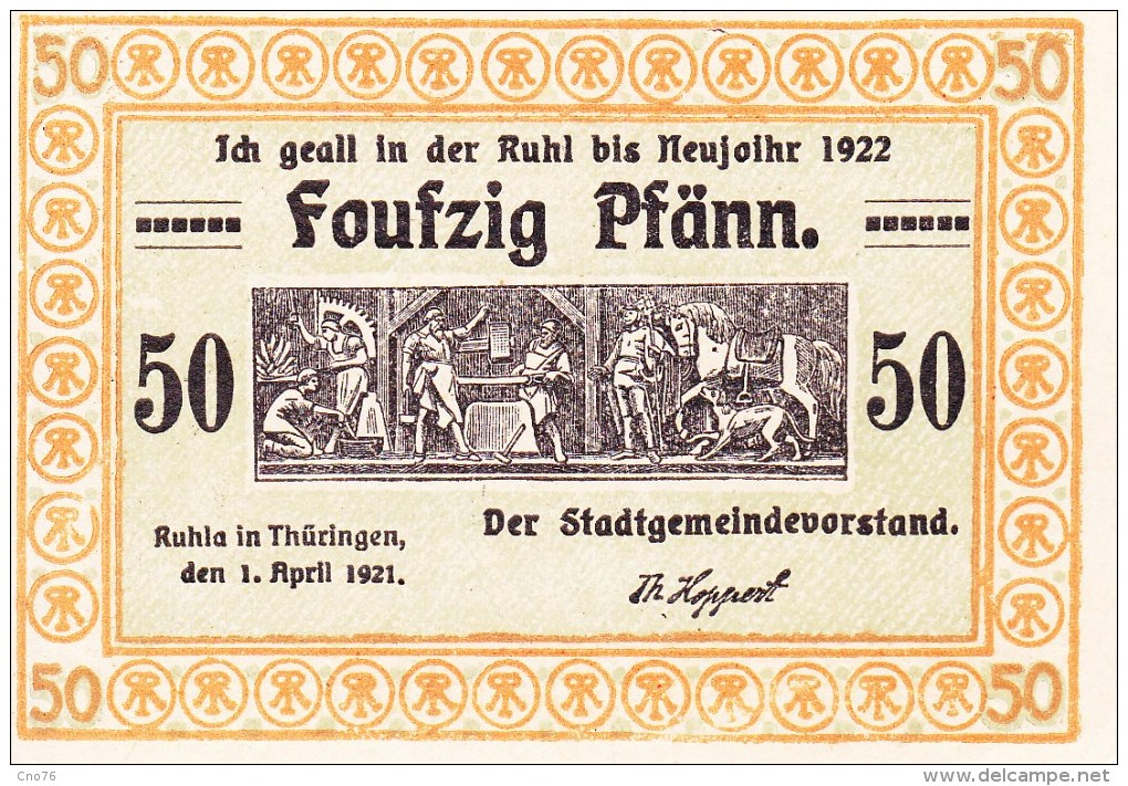 Billet Allemagne 50 Pfennig Du 01 04 1921 - Deutsche Golddiskontbank