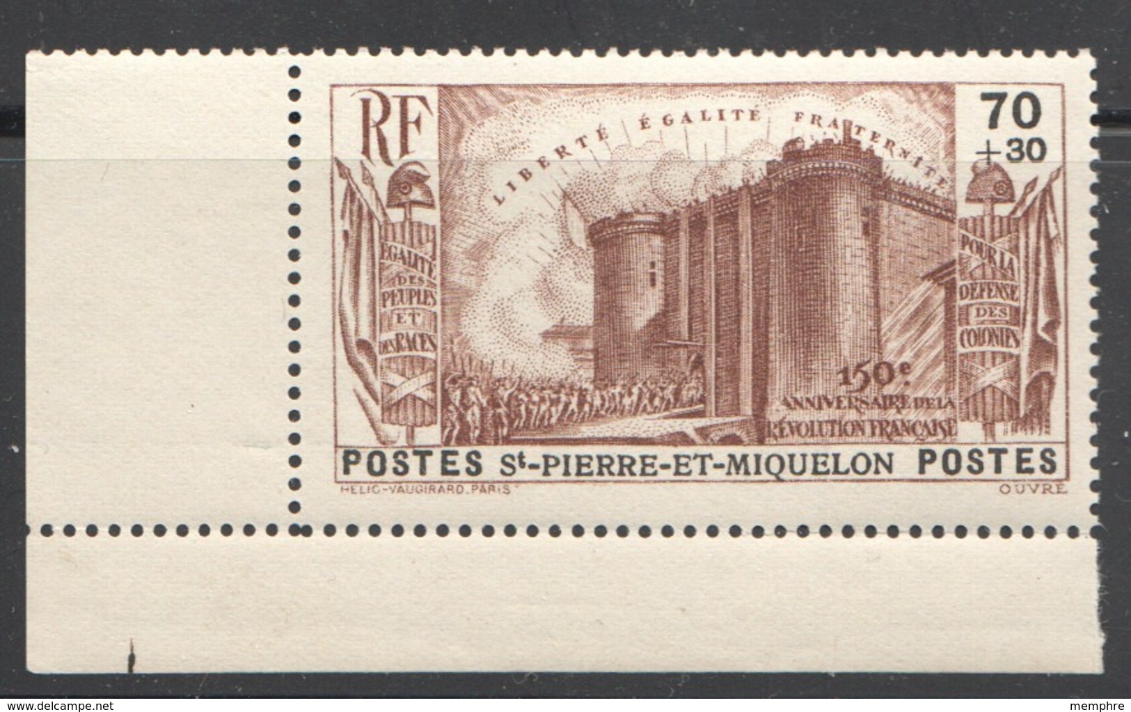 Bastille  150è Ann Révolution Française Yv 192 ** MNH - Neufs