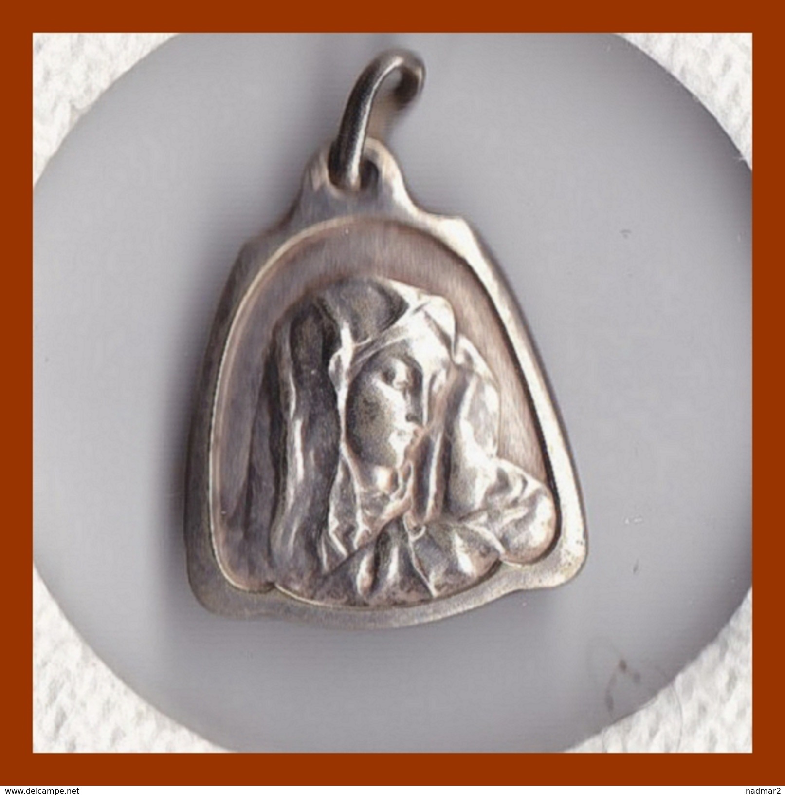 Médaille Religieuse Ancienne Argent ND Notre Dame Vierge à L'enfant Catholique  Etat TTB - Religion & Esotérisme