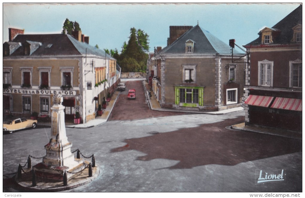 Carte 1950 BRULON / Place Albert Lieubault Et Rue Constant Cordier - Brulon