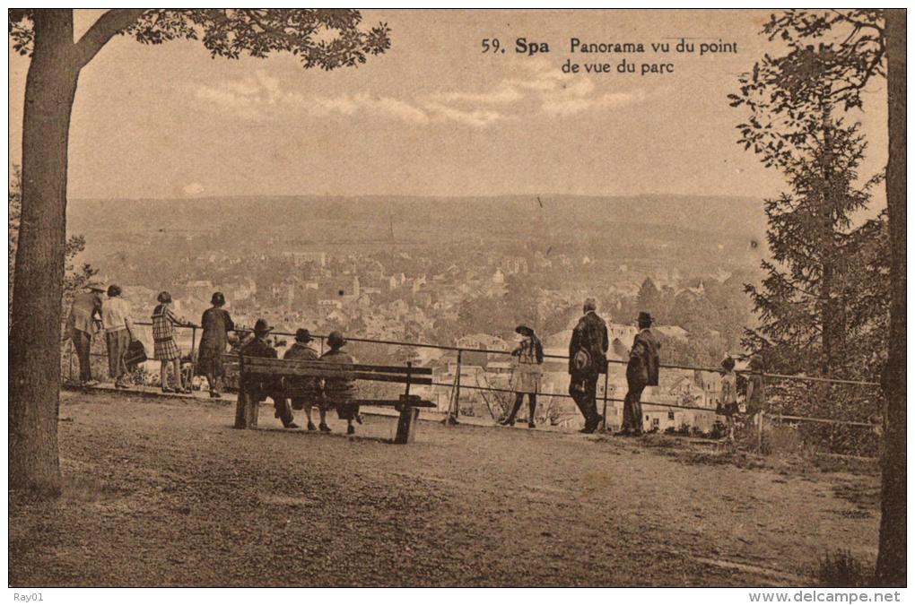 BELGIQUE - LIEGE - SPA - Panorama Vu Du Point De Vue Du Parc. (n°59). - Spa