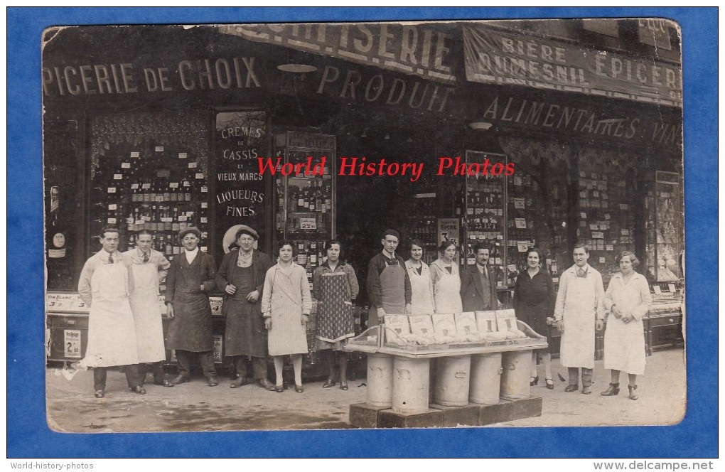 CPA Photo - PARIS ? - Belle Epicerie De Choix - Produits Alimentaires Lucien Bellot - Bouteille De Vin - Biere Dumesnil - A Identifier