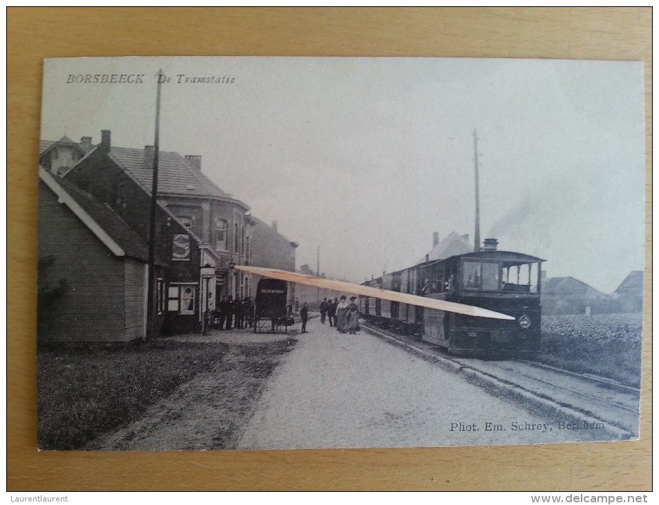 BORSBEECK _ De Tramstatie -  TOP CARTE - Rare - Borsbeek