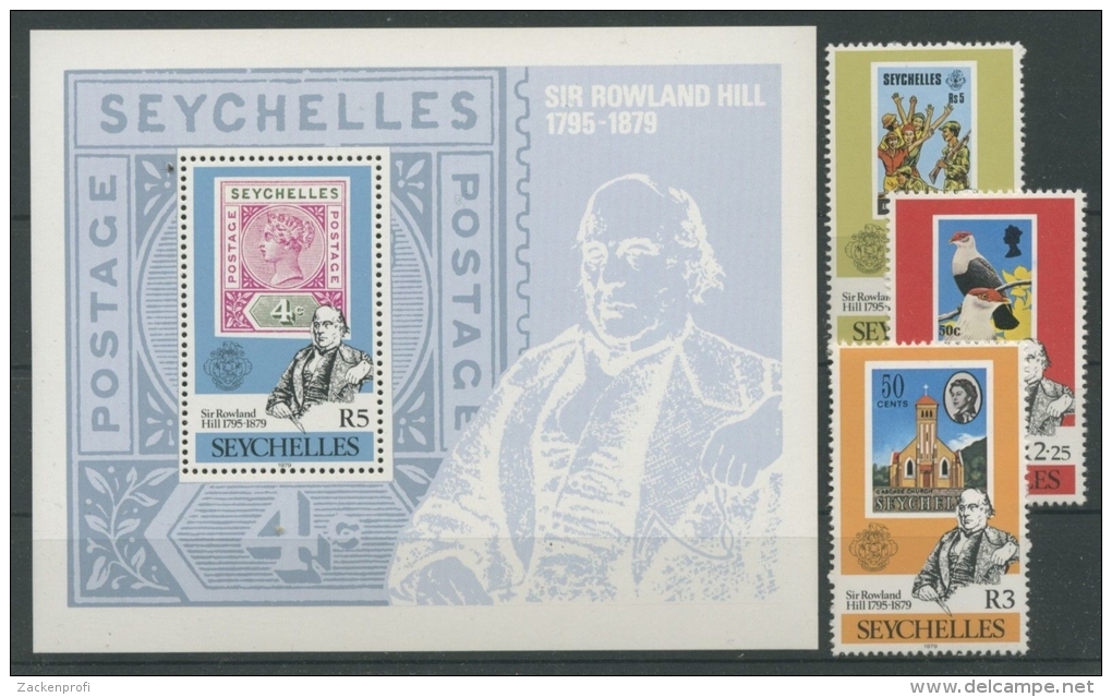 Seychellen 1979 Rowland Hill 439/41 Bl 11 Postfrisch (R3243) - Seychellen (1976-...)