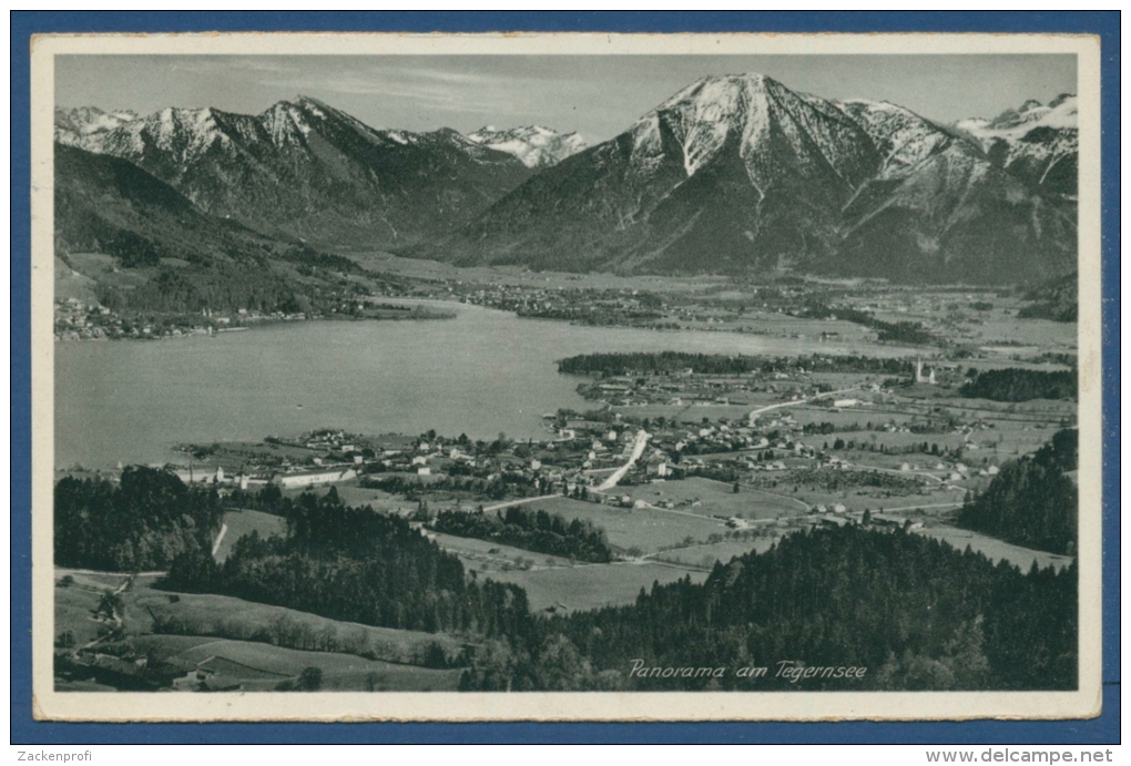 Panorama Am Tegernsee Bad Wiessee Alpen, Gelaufen 1939 (AK469) - Bad Wiessee