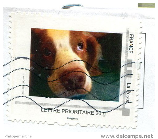 Montimbramoi Chien (o) - Lettre Prioritaire 20g - Autres & Non Classés