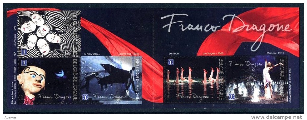 BELGIQUE / BELGIUM (2012) - FRANCO DRAGONE - Carnet / Booklet - Theatre, Piano, Cirque Du Soleil - Ungebraucht