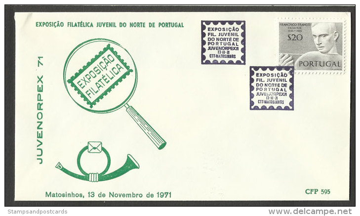 Portugal Cachet Commémoratif  Expo Philatelique Matosinhos 1971 Event Postmark Stamp Expo - Flammes & Oblitérations