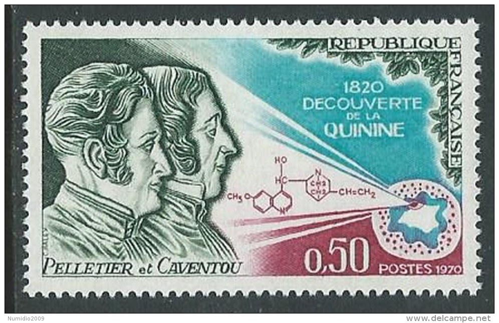 1970 FRANCIA SCOPERTA DEL CHININO MNH ** - G14 - Neufs