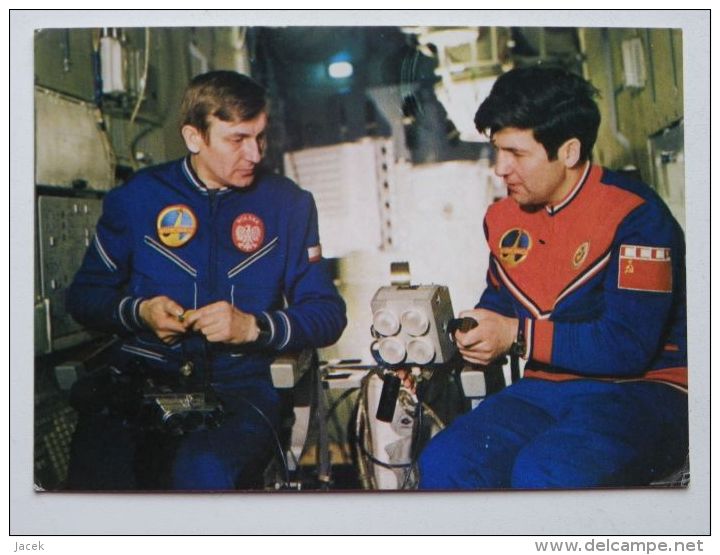 Polish - Russian Space Expedition In 1978 Years - Soyuz 30/  P Klimuk / M Hermaszewski / Polish Postcard - Espace