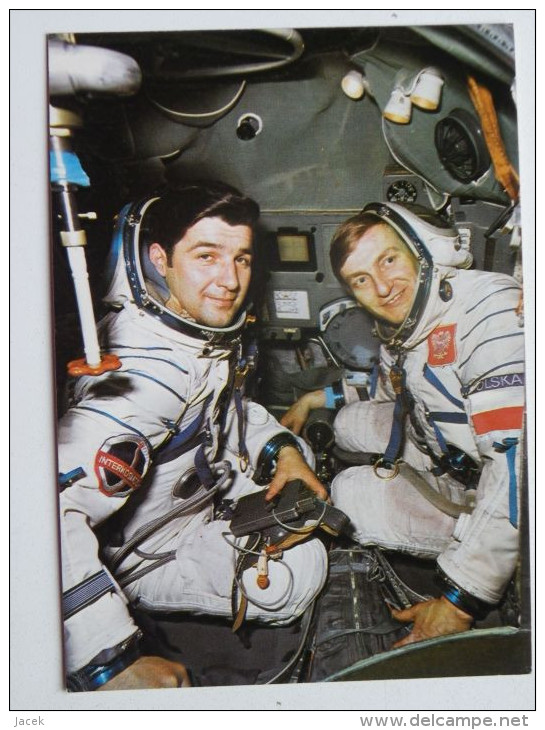 Polish - Russian Space Expedition In 1978 Years - Soyuz 30/  P Klimuk / M Hermaszewski / Polish Postcard - Raumfahrt