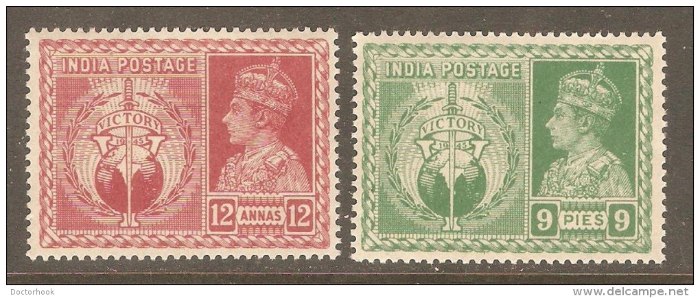 INDIA    Scott  # 195-8* VF MINT LH - 1936-47 King George VI