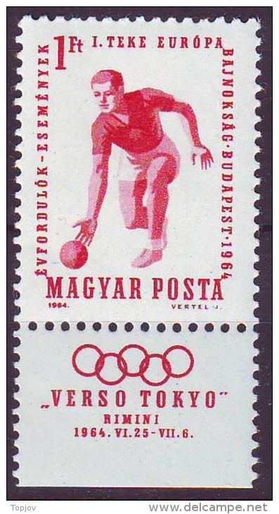 HUNGARY - MAGYAR  - OLYMPIC  - BOWLING - **MNH - 1964 - Pétanque