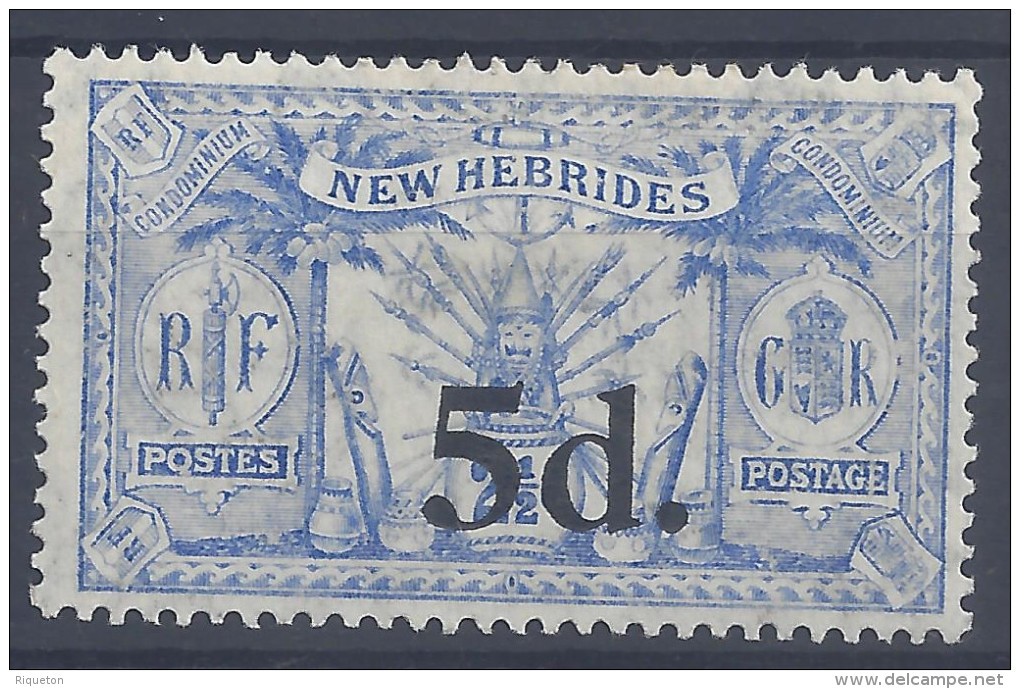 Nelles-HEBRIDES - 1924 - LEGENDE ANGLAISE - N° 79 - X - TB - - Neufs