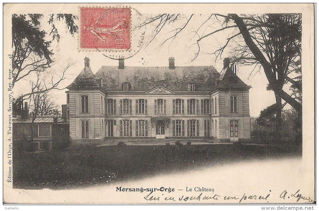 MORSANG SUR ORGE LE CHATEAU - Morsang Sur Orge