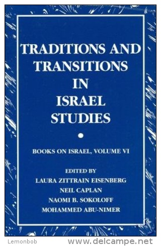 Traditions And Transitions In Israel Studies (Books On Israel, V. 6) ISBN 9780791455869 - Sociology/ Anthropology