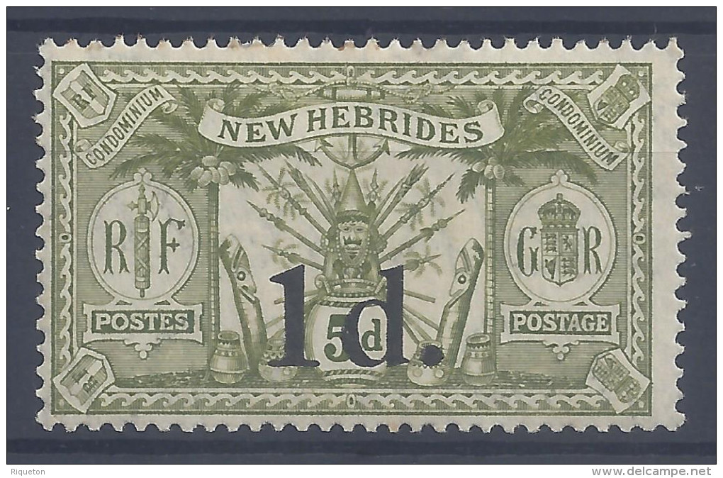 Nelles-HEBRIDES - 1920 - LEGENDE ANGLAISE - N° 64 - X - TB - - Neufs