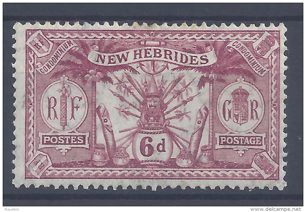 Nelles-HEBRIDES - 1911 - LEGENDE ANGLAISE - N° 54 - X - TB - - Nuevos