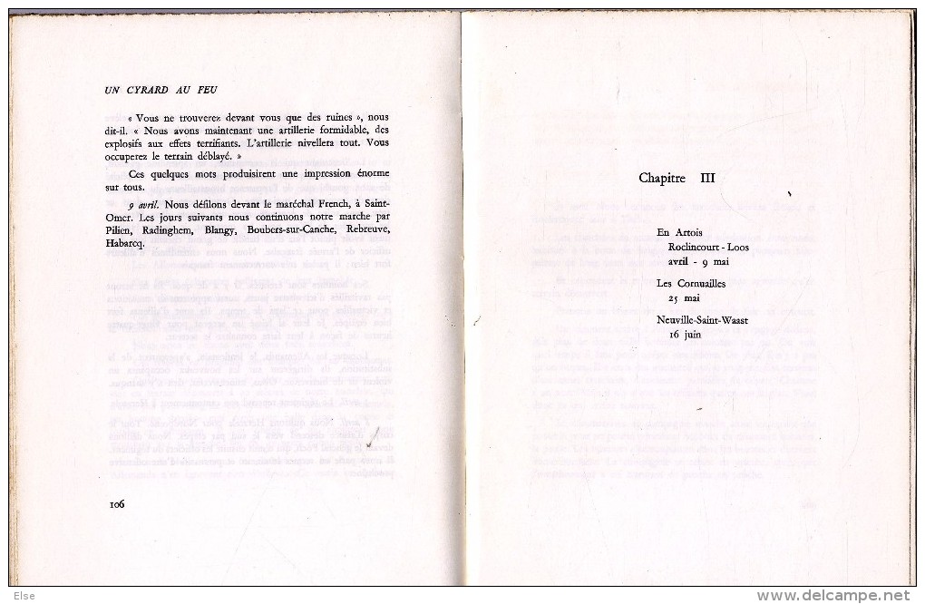 UN CYRARD AU FEU  GENERAL MARCEL CARPENTIER  1963  -  138 PAGES - Oorlog 1914-18