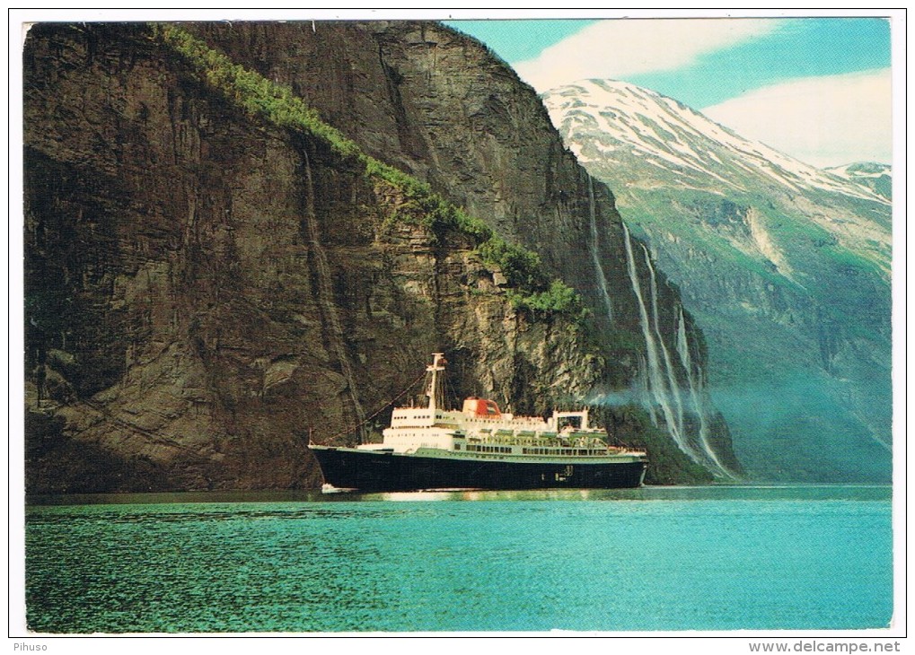 SC-1247   GEIRANGER : With Cruise-ship - Norway