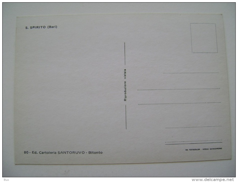S. SPIRITO     PUGLIA BARI NON  VIAGGIATA - Bari