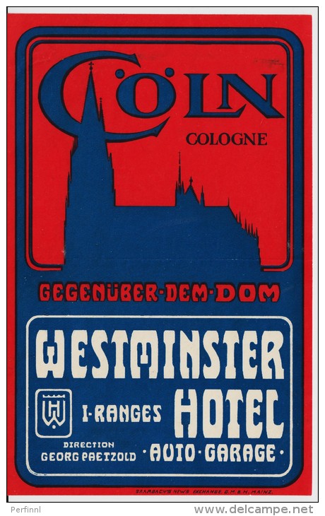 Flyer Westminster Hotel Köln - Posters