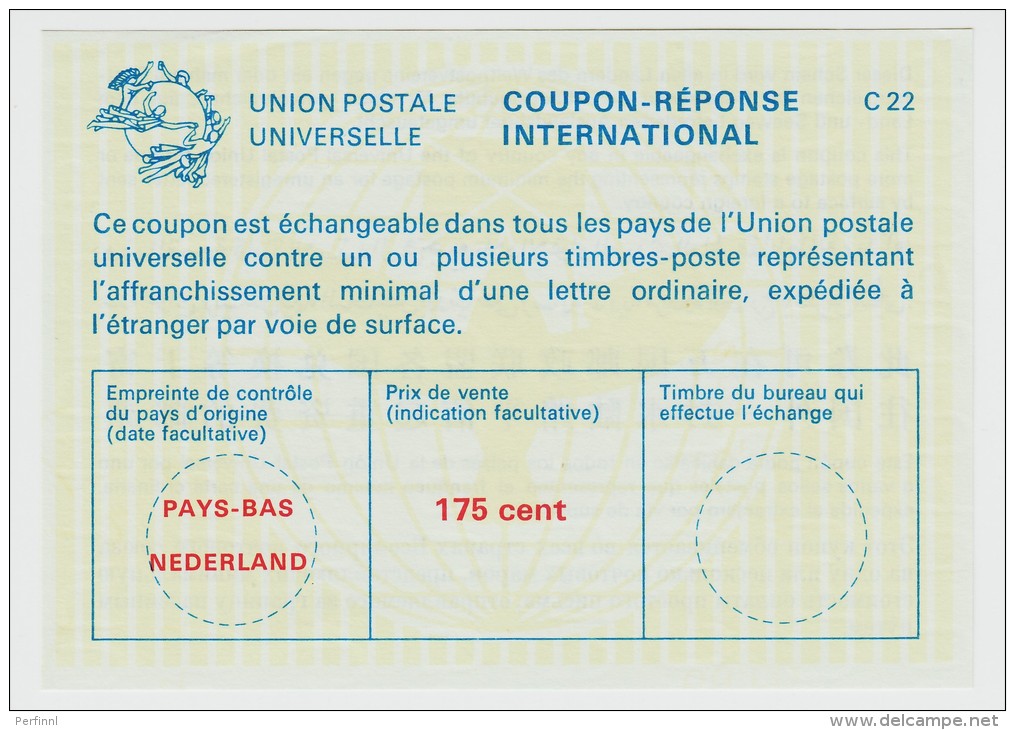 Coupon-Reponse International 175 Cent - Postal Stationery