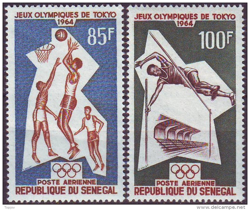 SENEGAL  - OLYMPIC  SET  - BASKET - JUMPING  - **MNH - 1964 - Jumping