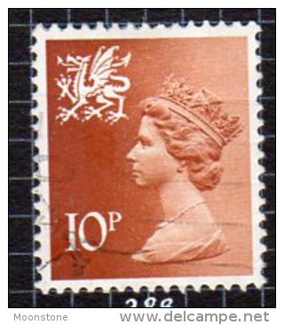 GB Wales 1971-93 10p 2 Band Regional Machin, Used (SG28) - Pays De Galles