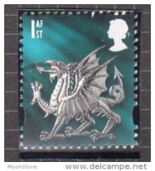 GB Wales 1999-2002 1st Class No Border Regional Country, Used (SG84) - Pays De Galles