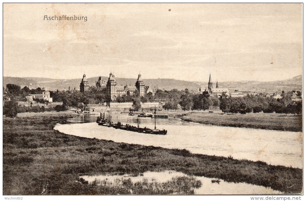 Ak ASCHAFFENBURG; 1917 Als FPK Nach Steinwiesen - Aschaffenburg