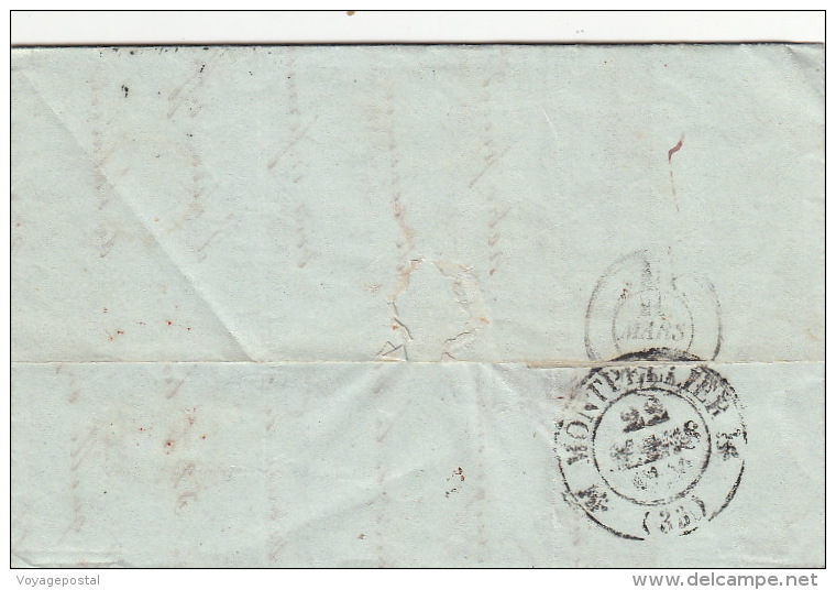 Lettre Italie LIVOURNE, Genova Pour La France 1840 - ...-1850 Préphilatélie