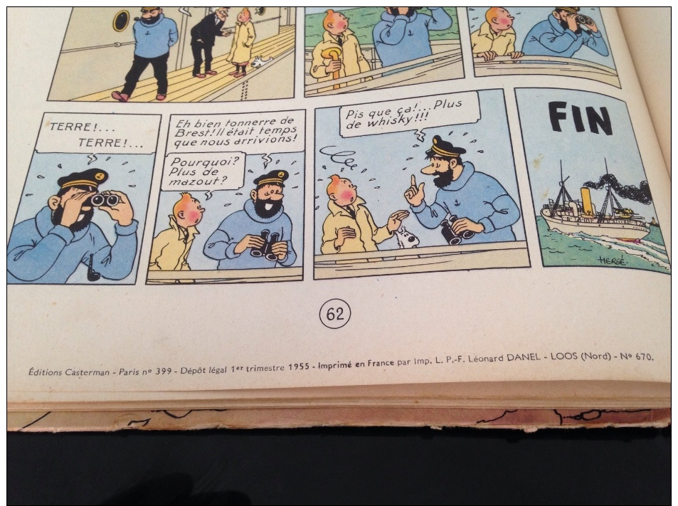 Tintin. L´étoile Mystérieuse. 1T55. - Hergé