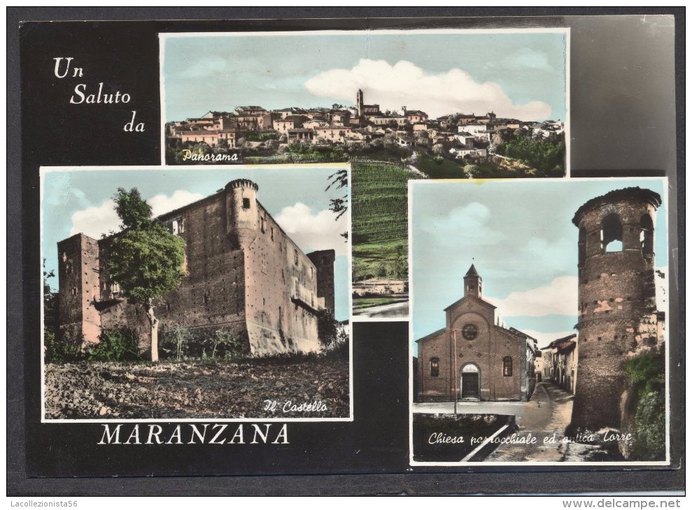 7260-UN SALUTO DA MARANZANA(ASTI)-FG - Saluti Da.../ Gruss Aus...