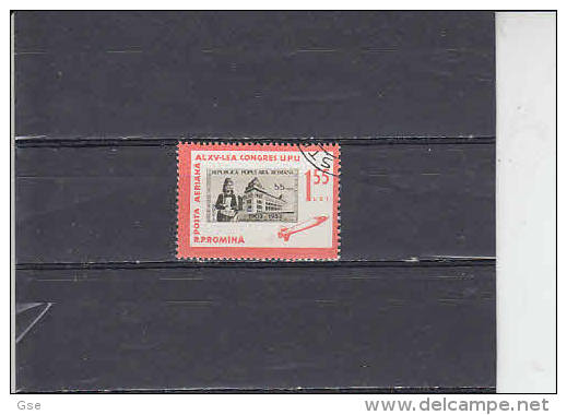 ROMANIA 1963 -  Yvert  A182 (°) - Congresso UPU - Costumi - Europe